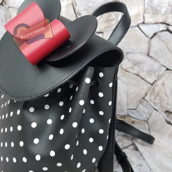 Minnie Mouse Black Backpack Polka Dot Large Bifold Wallet White Kate Spade Minnie Mouse Black Backpack Polka Dot Large Bifold Wallet  main image 4